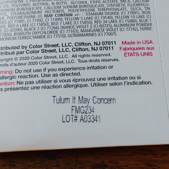 New COLOR STREET Real Nail Polish Strips TULUM IT MAY CONCERN - Picture 4 of 4